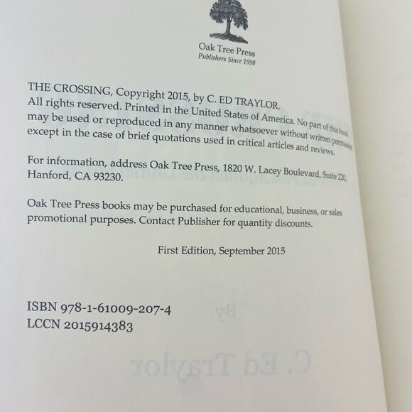 The Crossing by C. Ed Traylor (SIGNED) (Trade Paperback) - Picture 9 of 11